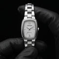 Citizen Eco-Drive Tonneau Çelik Gümüş Kadın Kol Saati | E031-S079038