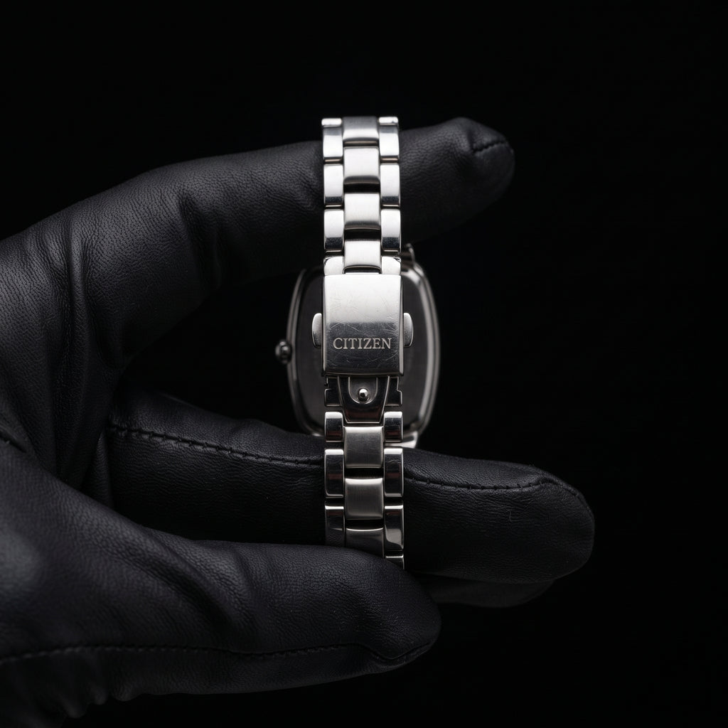 Citizen Eco-Drive Tonneau Çelik Gümüş Kadın Kol Saati | E031-S079038