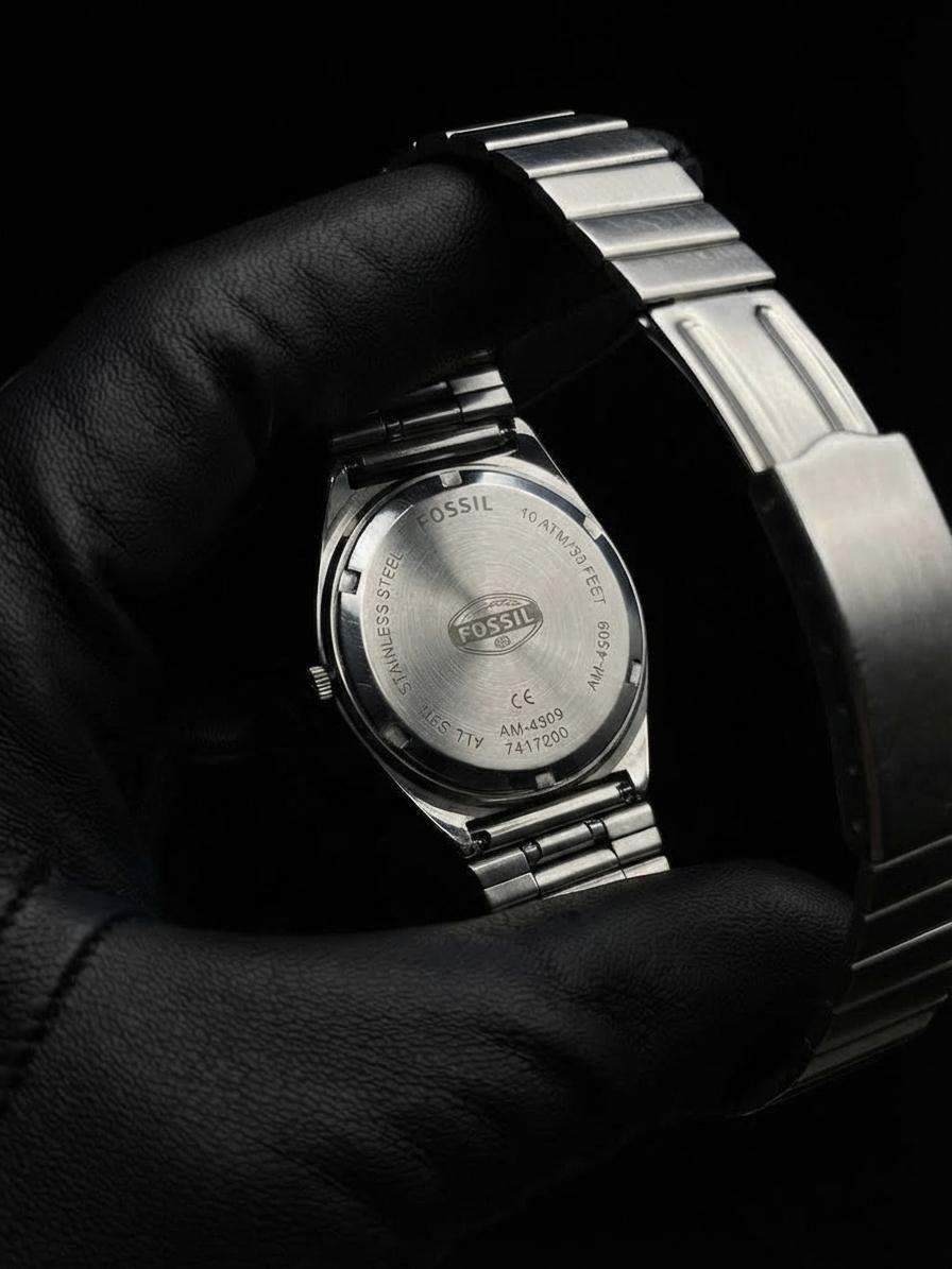 Fossil AM-4309 arka kapak ve metal bilezik