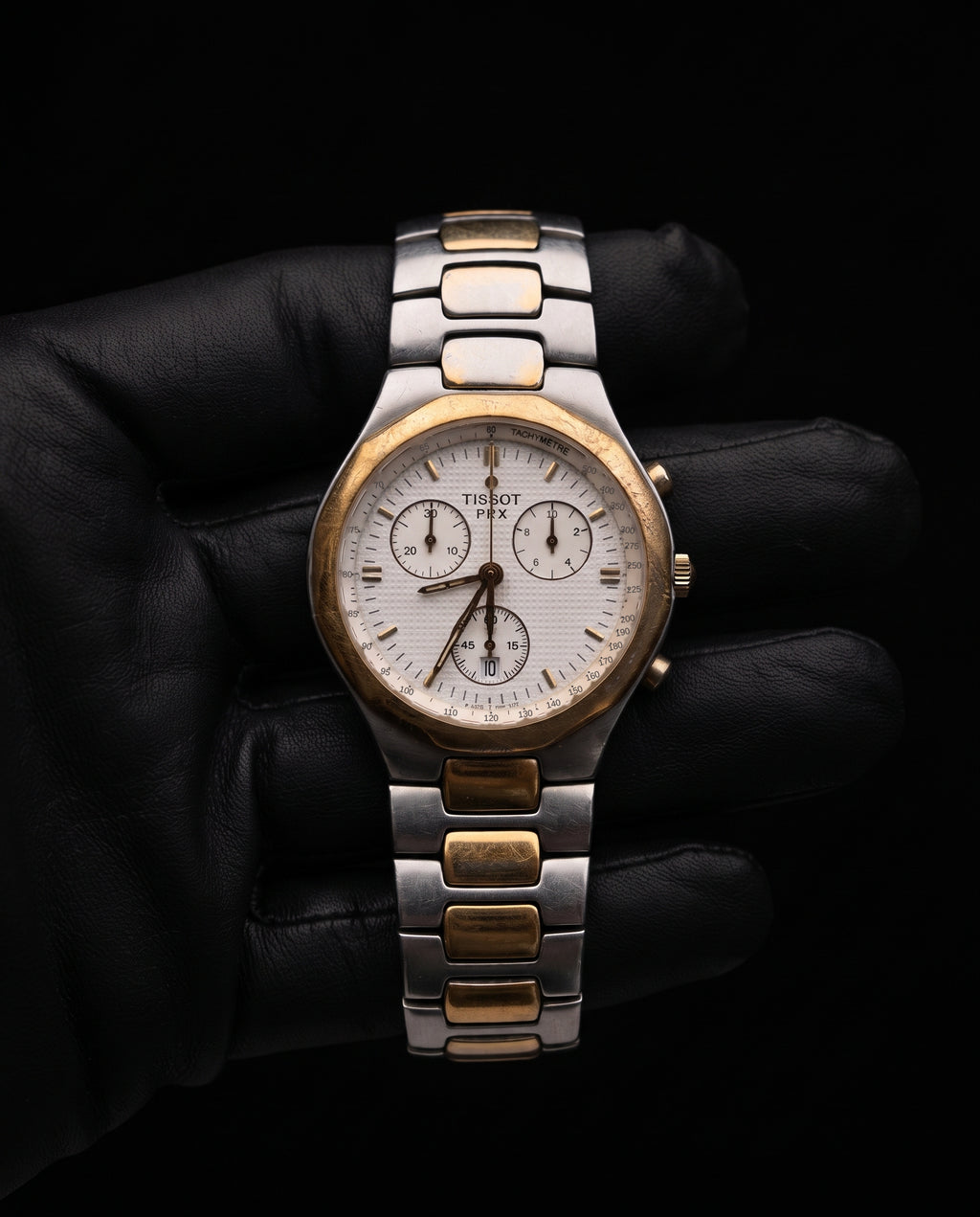 Tissot PRX Kronograf – Çelik ve Altın Tonlu